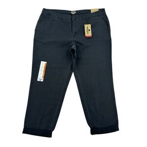 Woolrich Sunday Tapered Chino Pant Relaxed Coal Gray Pants NWT Women's Size 31